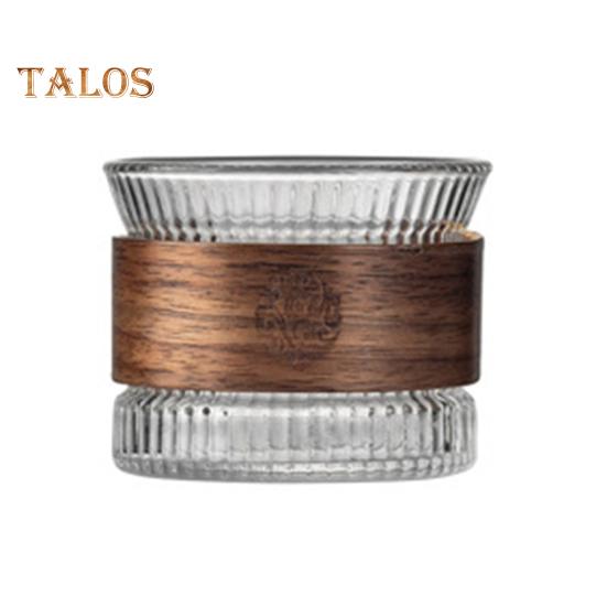 Питьевая кружка, полупрозрачная для хранения, высокая термостойкость, модная стеклянная чашка с защитой от ожогов, чашка для чая с деревянным кольцом, предметы домашнего обихода