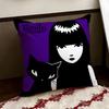 Anime EEmily the Cool Strang Cushion Cover Reversible Soft Durable Pillow Cover Home  Car MultiScene Use for Daily Comfort
