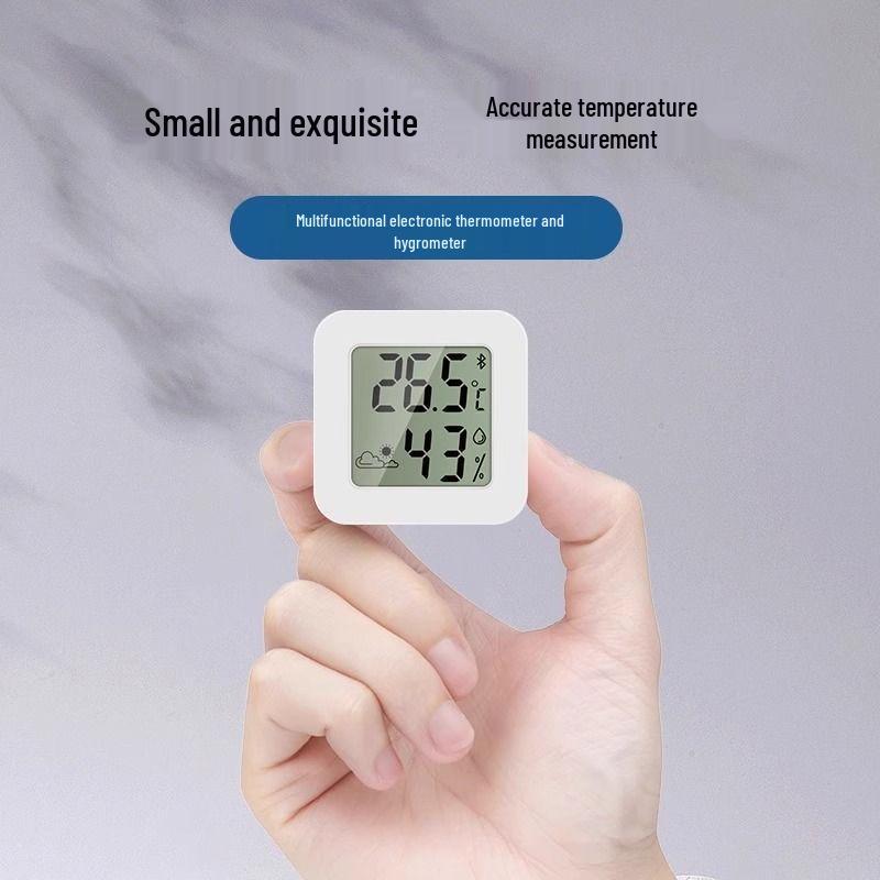 Bluetooth Precision Thermohygrometer for Indoor, Baby Room, Car, and Reptiles - Measures Temperature and Humidity