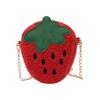 Kindergarten Girls Fashionable Plush Strawberry Chain Bag 2023 Soft Breathable Wearresistant Coin Purse