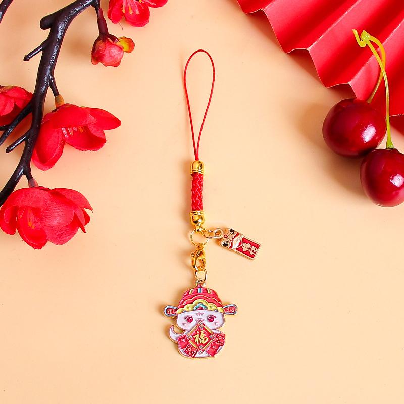 Милый мультфильм китайский Новый год зодиак змея брелок год змеи счастливый брелок подвески сумка подвеска украшение подарки