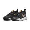 Nike Team Hustle D11 PS Black Metallic Gold Kids Sneakers White DV8994-004