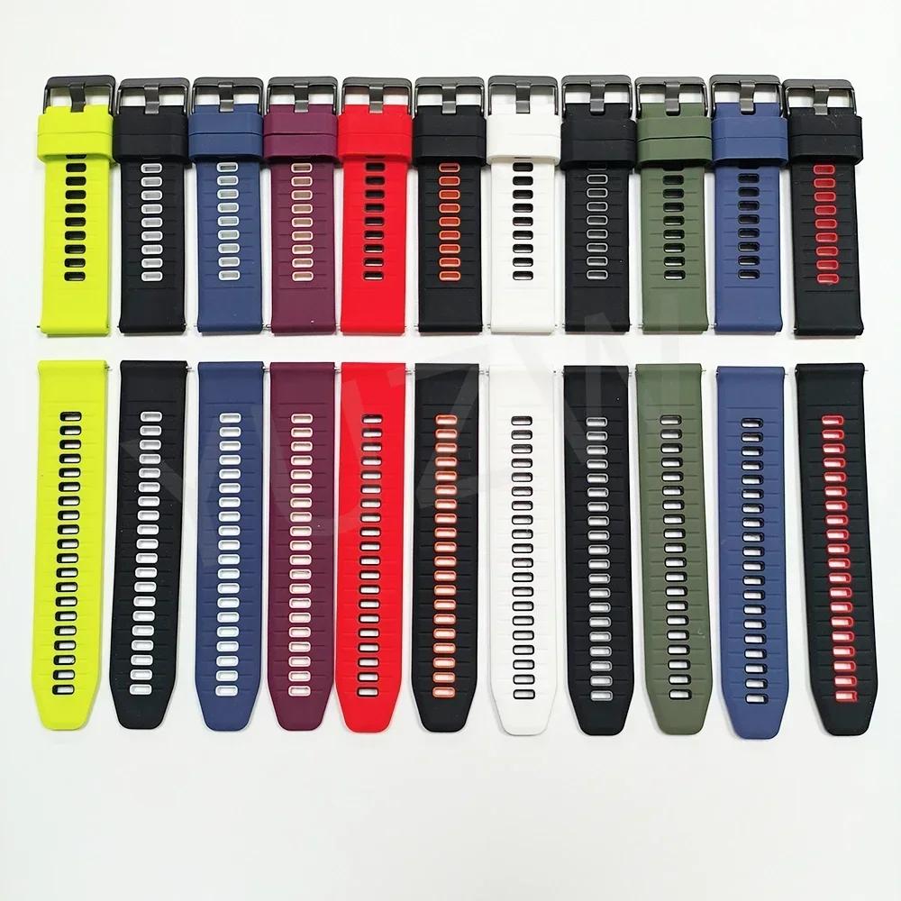 Silicone 20mm 22mm Band For Amazfit GTR 4 3 Pro/GTR 2e Watch Strap ForBALANCE 2/GTS 4 2 mini/Bip 6 5/Active 2 Bracelet Watchband