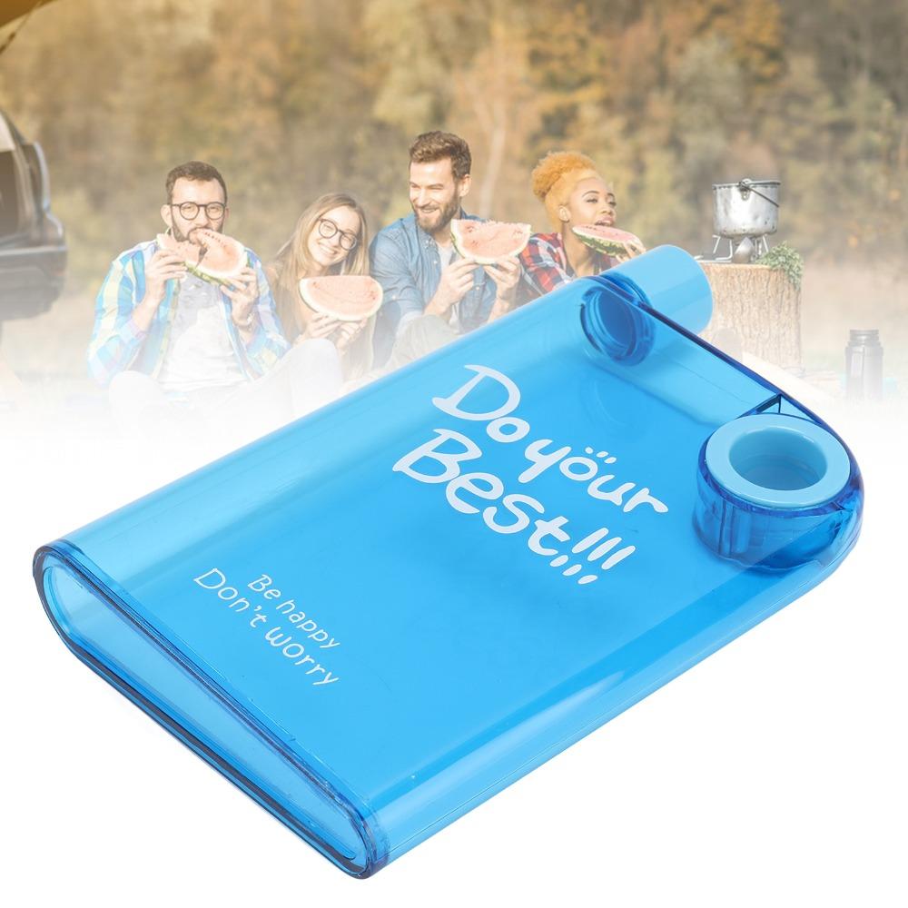 Resin Travel Mug 420ml Slim Flat Bottle Portable Sports Bottle For Travel