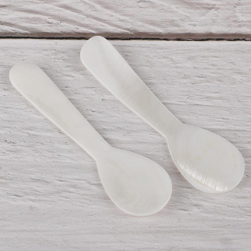 Ручная работа из перламутровой ракушки, ложка для икры, маленькая чайная кофейная ложка