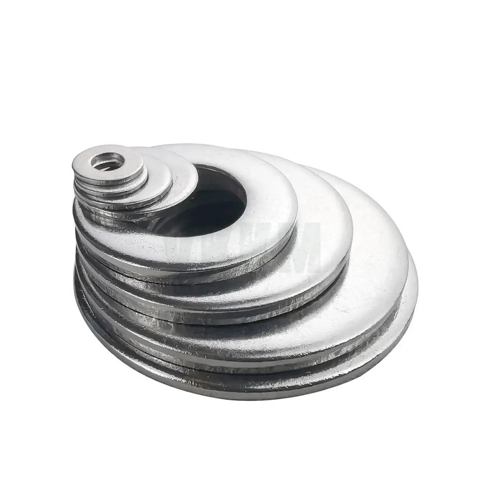 400/200/100pcs Lock and Flat Washer Assortment Kit Stainless Steel M3 M4 M5 M6 M8 M10 Spring Lock Washers and Flat Washers Set