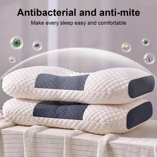 Sleeping Pillow Fast Rebound Neck-Guard Relieve Fatigue Convenient Soft Texture Cervical Pillow Bed Necessary