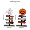 14x8см Хэллоуин Деревянный Атмосферный Реквизит Тыква Привидение Ведьма Декор Декоративное Настольное Украшение Товары для Вечеринки Домашнее Украшение