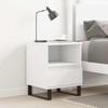 VidaXL Bedside Table White 40x35x50 Cm Engineered Wood 830636