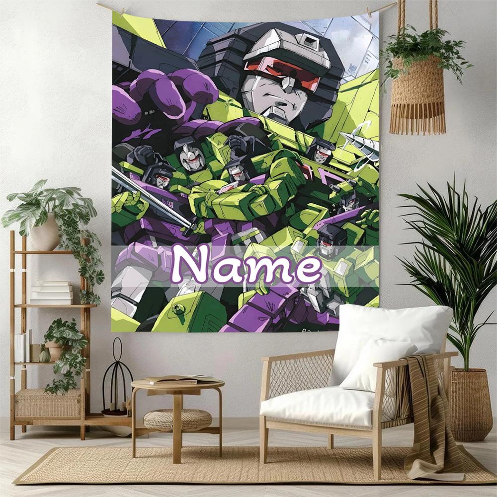 Love Transformers Custom Your Name Wall Decor Tapestry Art For Pet Memorial Birthdaywedding Party Backdrop Family Gift