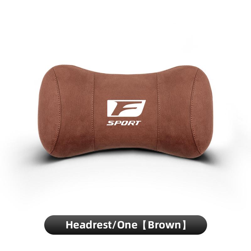 2026 Hot Interior Stickers Lexus Car Seat Suede Memory Cotton Neck Pillow Headrest For Lexus LS LC RZ RX330 IS250 Ct200h ES300h