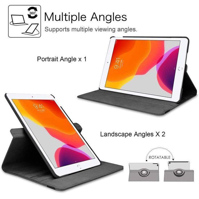 Coque de Protection - BOOLING - pour iPad Air 3 / pour iPad Pro - Rotatif 360° - Rouge - Multi-Angle