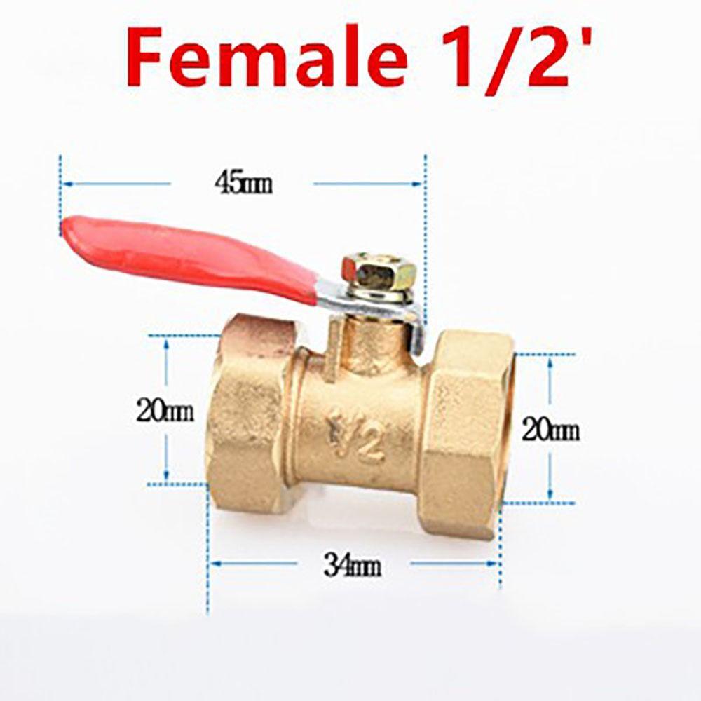 Фитинги для труб Пневматический соединитель Красная ручка Шланг Колючая муфта Шаровой клапан Вода Масло Воздух Газ Топливо