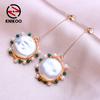 Drop Earrings For Women Fashion Pearl Earrings Jewerly For Wedding Bride Party Flower Earrings Gifts
