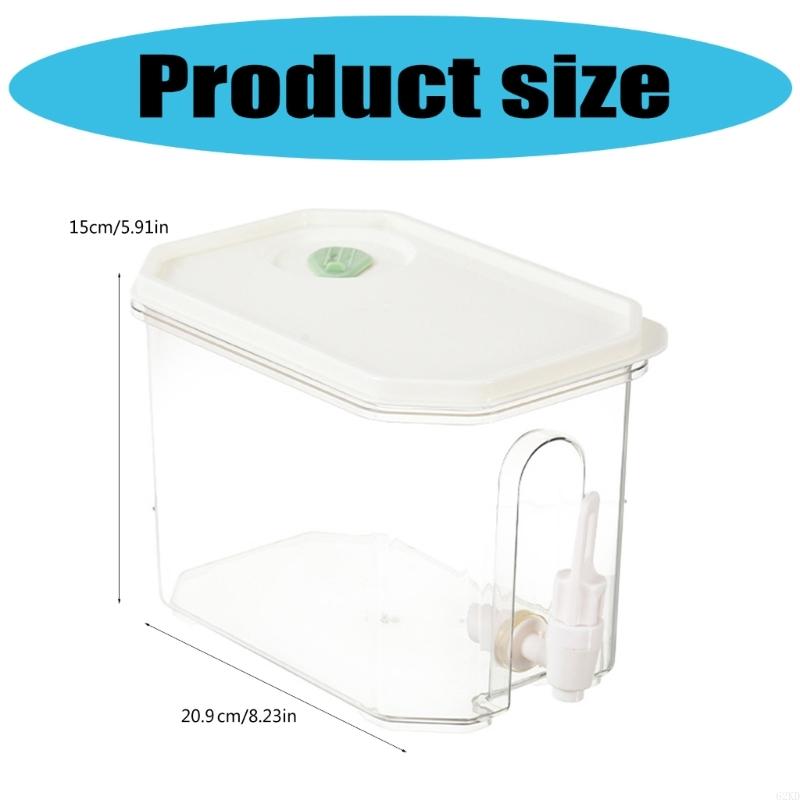 Пластиковый герметичный диспенсер для холодных напитков 62KD с краном, контейнер для напитков для холодильника