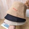 Autumn Spring Outdoor Tour Bucket Hat Lady Girl Solid Color Sun Visor Hat Foldable Sun Protection Fisherman Panama Basin Cap