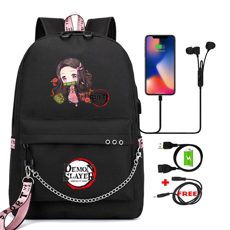 Сумка для книг в стиле аниме, подростковый рюкзак, школьные ранцы унисекс для мальчиков и девочек, рюкзак для ноутбука с мультяшным принтом, рюкзак для школы, Mochilas