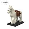 Plastic Blocks Mini Blocks Action Figures War Medieval Knight Horse  Wolf   Saddle  Bridle Toy Blocks For Children