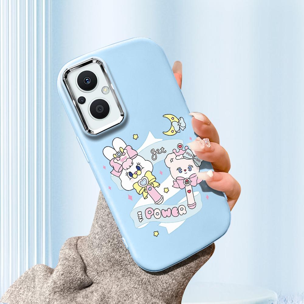 For Vivo V23 V25 V27 V29 V30 Y27S Y28 Y33S Y36 Infinix Hot30I Hot40 Tecno Spark20 Cartoon Black Cat Silver Edge Soft Liquid Silicone Protective Casing