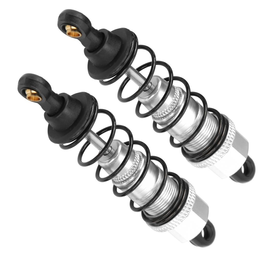 2 шт. RC амортизатор 82 мм алюминиевый сплав RC демпфер детали для апгрейда для Tamiya CC01 CC02Серебристый