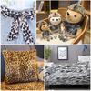 100x150cm Short Plush Fabric Leopard Tiger Cow Pattern Fabric For Diy Garment Sofa Cover Toy Carpet Sewing Patchwork Accessories