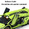 1280 шт. Технический 1:14 Sian Lamborghini, спортивные автомобили, строительные блоки, MOC, городской скоростной автомобиль, сборные кирпичи, игрушки для детей, мальчиков