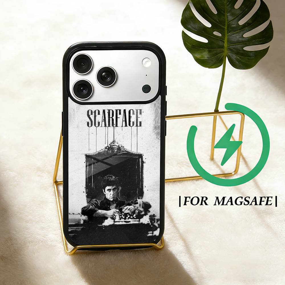 Classic Movie Scarface Phone Case For iPhone 17,16,15,14,13,12,Plus,Pro,Max for Magsafe Magnetic Wireless Charging