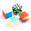 Гладкий 5,5 см макаронного цвета кубик Рубика третьего порядка, одноцветный кубик Рубика специальной формы положительного порядка, игрушка в коробке