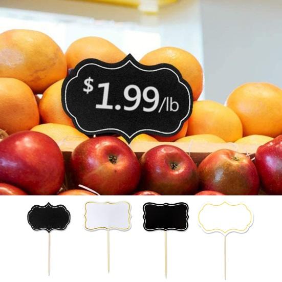 50 шт., таблички для торта, мини-доска, пищевые таблички, украшения для дня рождения, маркеры для сыра, топперы для кексов, этикетки для благословения торта