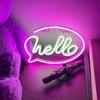 HELLO Neon Sign Creative Shape USB/Battery Operated Non-glaring LED Neon Lamp Wall Ornament Party Supplies