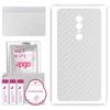 apgo Protective Skin Sticker for the Back Compatible with Umidigi S2 Lite, Wrap Film, Foil, Vinyl - Pattern Transparent Carbon