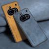 Для чехла Nothing Phone 3A Роскошный чехол для телефона из ПУ кожи для Nothing Phone 3A 5G Задняя крышка Матовый силиконовый Противоударная защита