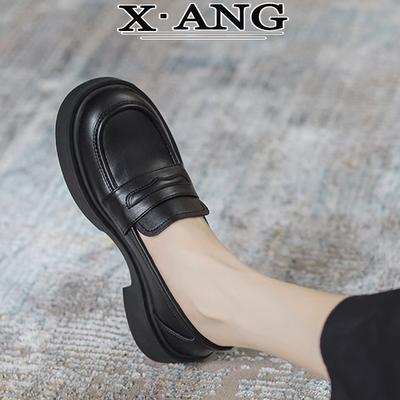 Натуральная кожа Британский стиль маленькие кожаные туфли 2025 весна новинка на толстой подошве на одном ходу с мягкой подошвой jk одинарные туфли универсальные лоферы