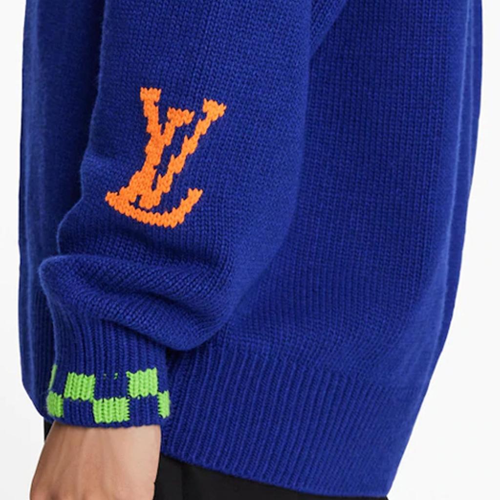 Louis Vuitton Свитер мужской SS21 Синий 1A8P3S