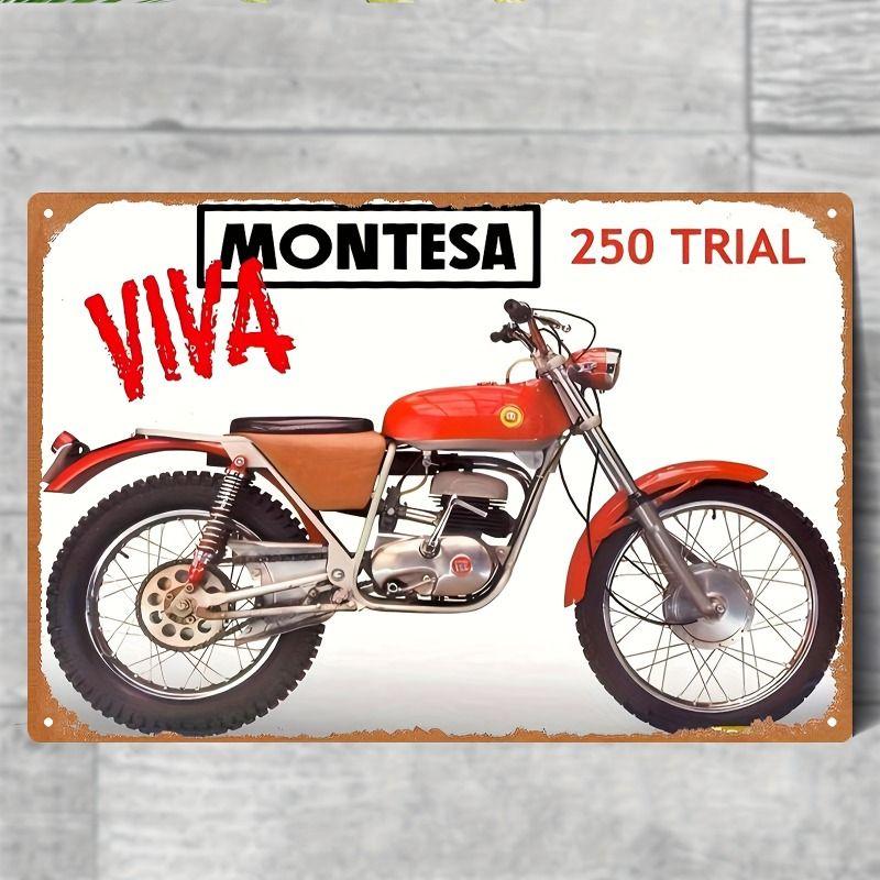 Vintage Tin Sign Retro Motorcycle Garage Wall Decor Bar Man Cave Artwork