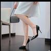 Fashion French Pointy Heels 2024 Autumn New Temperament Beautiful Fashion Sexy Shallow Mouth Single Shoes with Skirt Women's Shoes
