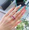 Beautiful Pink Zircon Ring for Women High Quality Colored Zircon Jewelry Wedding and Engagement Rings Women Rings