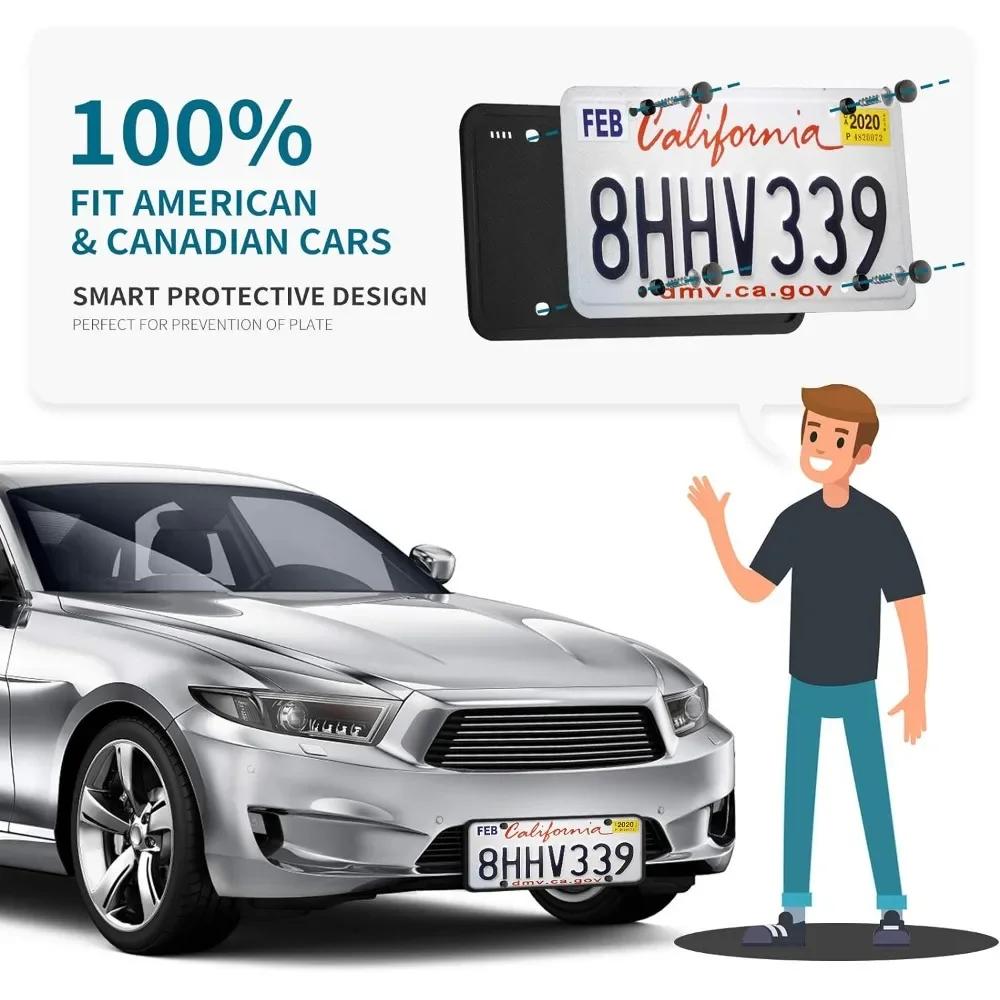 Силиконовая рамка номерного знака GM American Cars черная рамка номерного знака кронштейн антикоррозийные антишумовые всепогодные автозапчасти