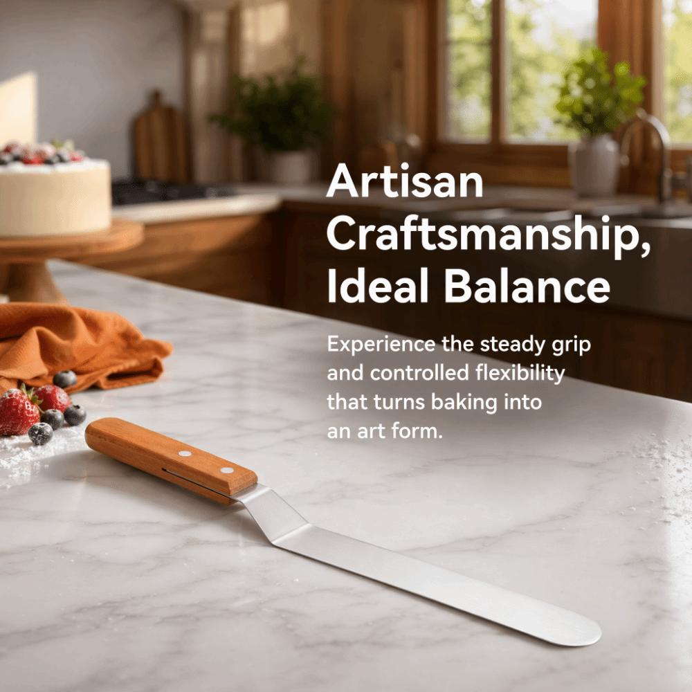 Food Grade Cake Spatula Stainless Steel Blade Palette Knife Durable Icing Spatula Cake Decorating