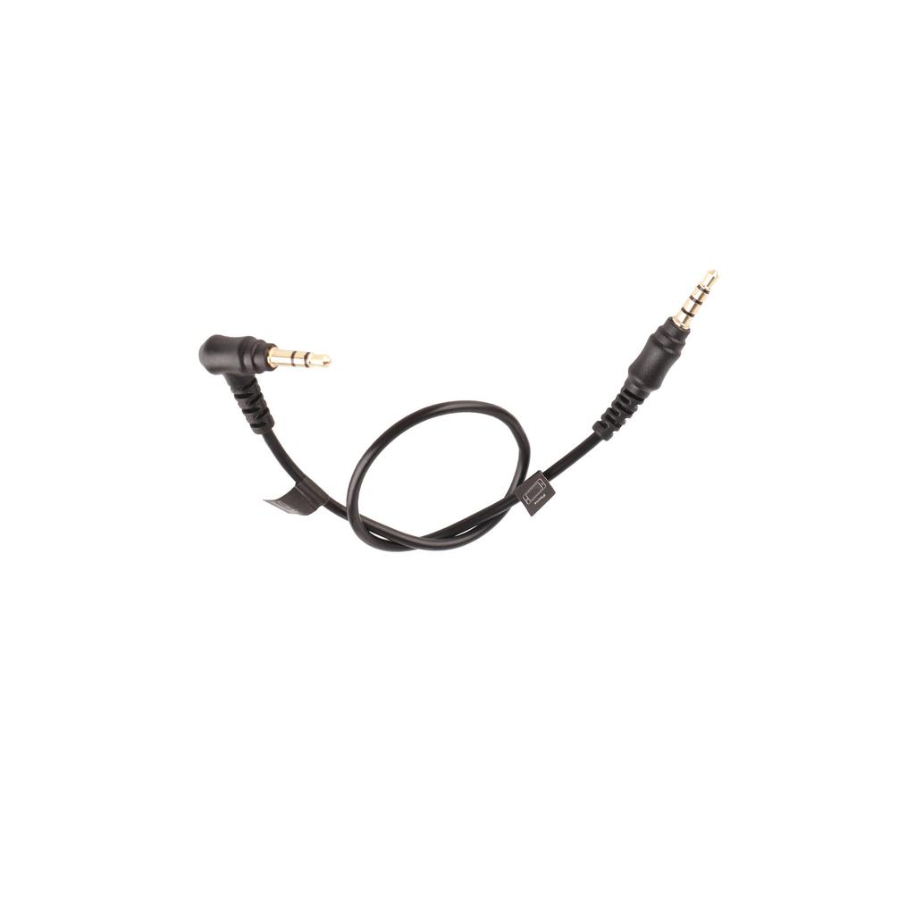 3.5mm TRS‑TRRS 30cm Alloy Audio Connection Cable for Microphone to Mobile Phone Wire