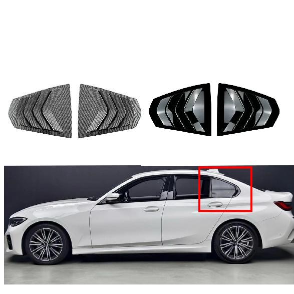 Боковая жалюзи-накладка на заднее окно для BMW 3 серии G20 320i 325i 330i M340i 2019 2020 2021-2023 Наклейка-отделка Вентиляционная накладка ABS