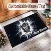 Personalized Crystal Velvet Carpet Athletic Bilbao FC Pattern Non Slip Floor Rug