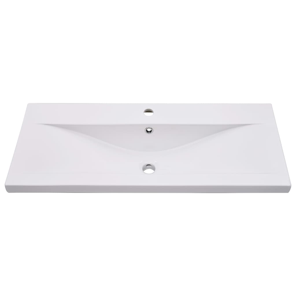 Built in Wash Basin 91 x 39.5 x 18.5 cm Ceramic White