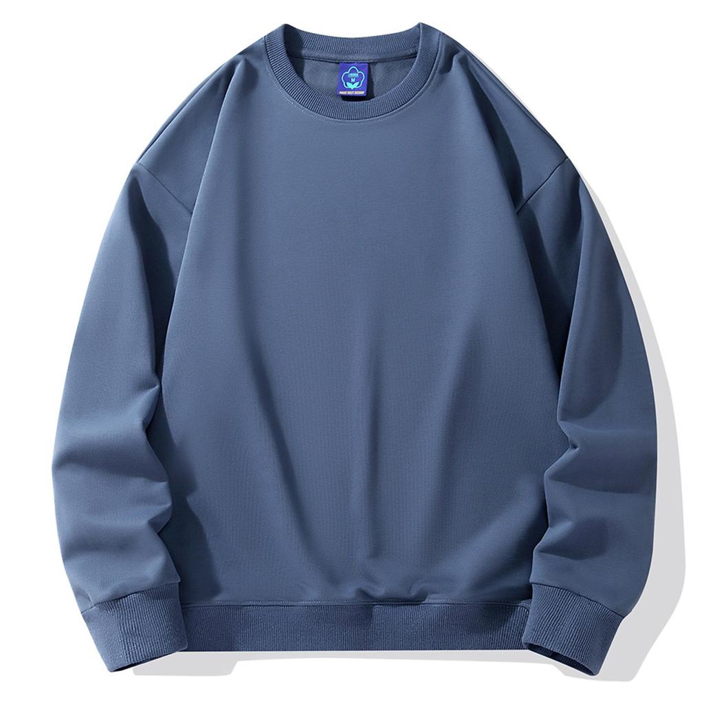 Весенний и осенний пуловер с круглым вырезом, спортивный свитер, мужской верхний свитер
