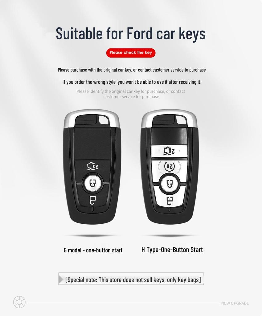 Премиальный чехол-брелок из ТПУ для Ford Mondeo, Edge, Explorer и Escort.