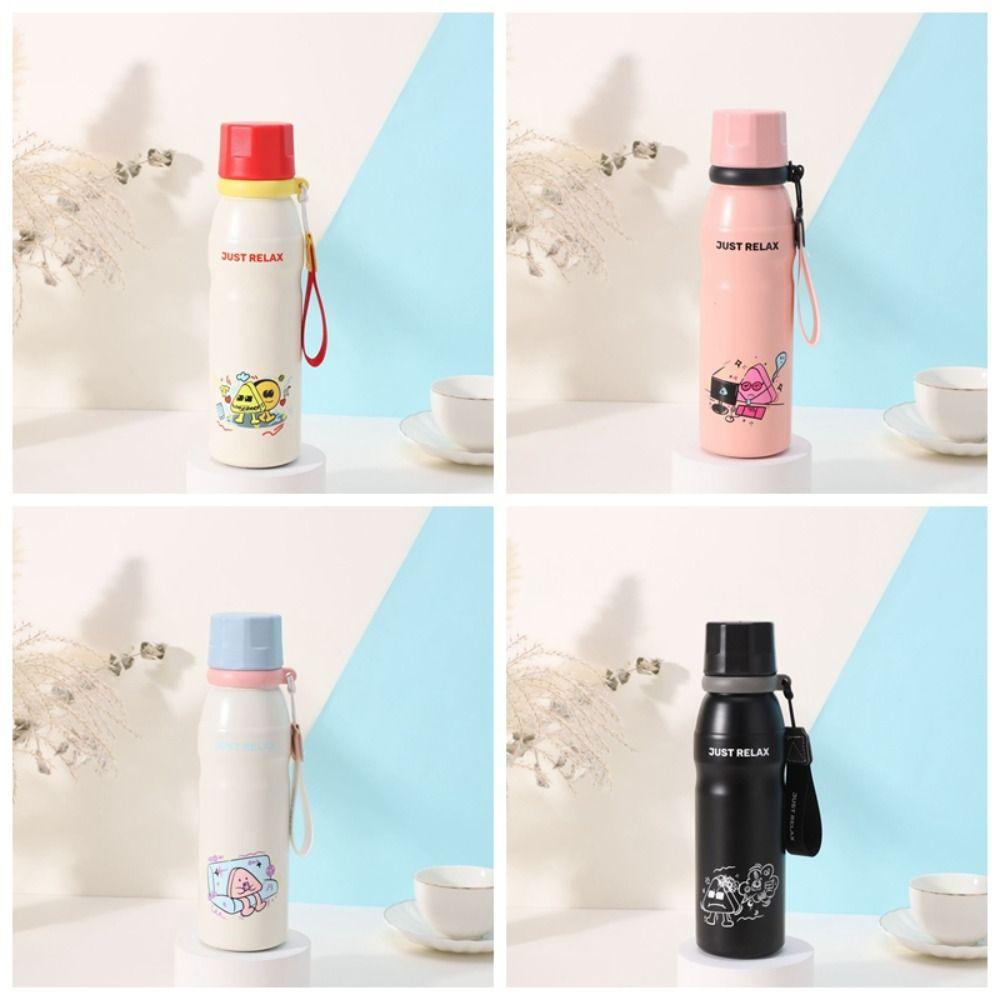 Нержавеющая сталь 316 Мультяшная термокружка Большой емкости Термос Бутылка для воды Вакуумная колба Ребенок