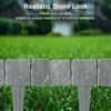 Garden Edging Border Imitation Stone Fence Partition Fence Garden Decor (40pcs)