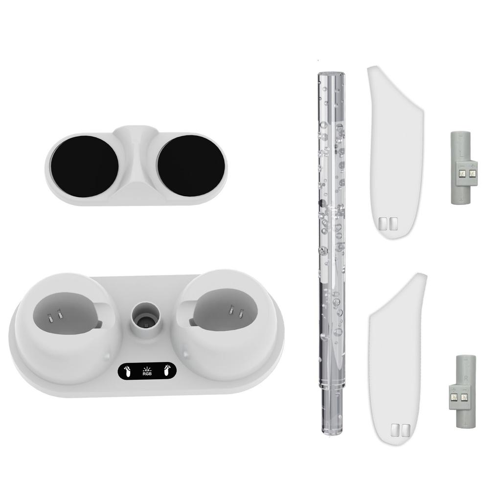 Suitable for Meta Quest 3 Chargers Suitable for Meta Quest 3 Charging Dock RGB Light Storage Bracket