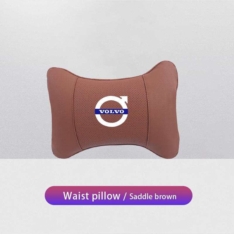 AALC1 Car Headrest Neck Pillow Seat Cushion Lumbar Protective Pad Set For Volvo XC40 XC60 V60 V40 XC90 V50 S60 V70 S90 Olestar AWD S80