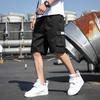 Мужские летние хлопковые брюки с пятью точками Tooling Beach Sports and Vacation Ins Summer Korean Version of The Trend of Loose Shorts Men